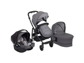 Carrinho De Bebê Combinável Graco Evo Suits Me - Cinza - 4 Rodas - Nascimento A 15 Kg