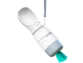 Garrafa de Água para Cães com Dispenser de Sacos de Cocô Portátil para Caminhadas KOFIHETY
