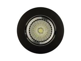 Luminária Embutida Redonda Pro Professional Basculante Ip20 Ø8,7x2,7cm Cor Preta Jiso (para Casquilho Gu10 Ou G5.3)