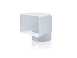 Cotovelo Vertical em Pvc 90º Extensão de Tubo 150X75-Ø120 TUBPLA