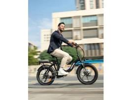 Bicicleta Elétrica Dobrável Hillmiles Mileport 1 Autonomia 60km Motor 250w Bateria 36v13ah Pneus 20 Polegadas Bicicleta Vtc Rosa