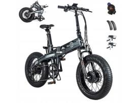 BEZIOR Xf005 Ebike Bicicleta Elétrica 1000W 22.4Ah 32Km/H Quadro M Alumínio Roda de 20 Mountain Bike Dobrável E-Bike Cinza