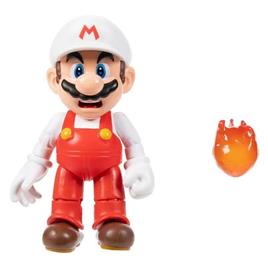 Figura Mario Fuego 10 Cm Con Bola De Fuego Colección 42448 Mf Jakks