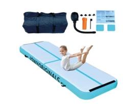 Tapete Inflável Airtrack 300x100x20cm, Azul Home X Gym