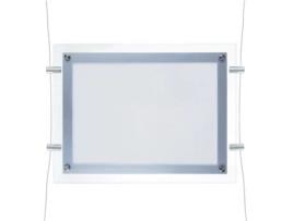PrimeMatik - Quadro de imagem iluminado por LED  A2 670x495mm dupla face acrílico para propaganda poster sinal