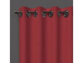 Cortinado SOLEIL D OCRE Soleil Docre Blackout Poliéster Vermelho (140x180cm)