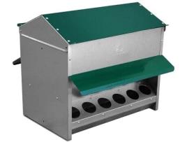 Tolva Exterior para Aves Natura Con 12 Huecos Y Tapa Superior GYC