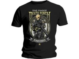 T-shirt FIVE FINGER DEATH PUNCH (L - Preto)