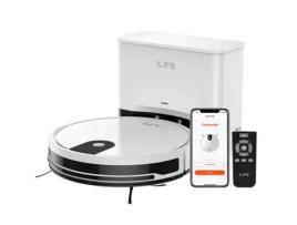 Aspirador Robot Ilife G9 Pro Estação De Auto-esvaziamento Navegação Por Giroscópio 3000pa De Sucção 100min De Autonomia Bolsa De Pó De 2.5l