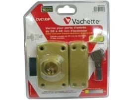 Fechadura Cyclop De Duplo Cilindro Vachette 45 Mm Pino Anti Arrombamento 3 Chaves Incluídas