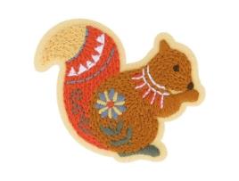 Ecusson Termocolante Jardim Nórdico Esquilo 6cm X 4,5cm Mdc