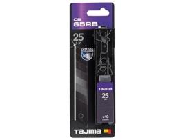 Caixa Com 10 Lâminas De Recarga Razar 25 Mm Preto Tajima