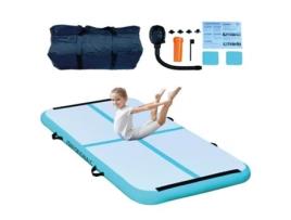 Tapete Inflável Airtrack 200x100x10cm, Azul Home X Gym