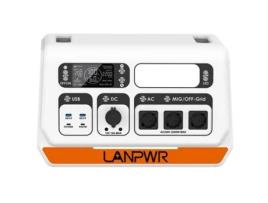 2400 Pro Balcony Solar System 2200w 2040wh Power Station With On Grid Inverter 3 Ac Outputs Lanpwr
