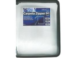 Livro Carpeta Zipper A4 Transparente Con Cierre De Cremallera Y Ribete Negro De Desconocido (espanhol)