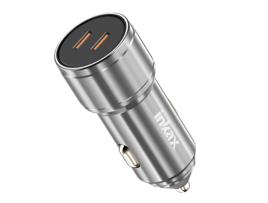 Carregador Carro Usb-c Carga Rápida Inkax Metal Prateado
