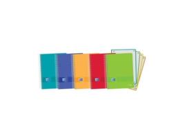 Livro Paq/5 Cuaderno Esprial A5 120hojas 90g. Cuadricula 5x5 Ebook4 Colores Surtidos Tapa Plástico De Desconocido (espanhol)