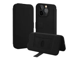 Capa Livro Para Iphone 13 Mini Tumundosmartphone Silicone Líquido Textura Macia Preto