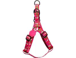 Peitoral para Cães ZOOZ PETS Step In Pink Flower Oficial Snoopy (Rosa - Tamanho: M)