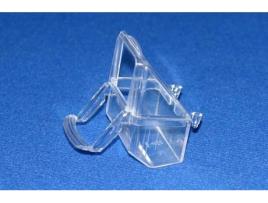 Comedouro para Aves  Cúpula e Grampo (Transparente)