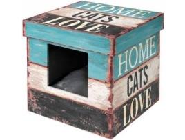 Casota para Gatos EBI (Azul - 35x35x35cm)