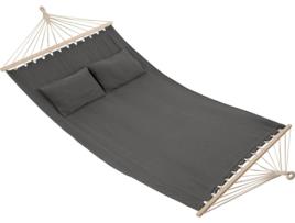 Rede TECTAKE Edén (Cinzento Escuro - Poliéster e Algodão - 325x150x2.5 cm)