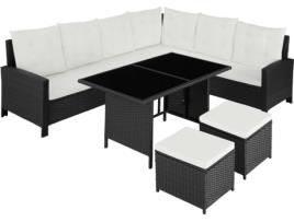 Conjunto de Jardim  Barletta (Preto - Aço - 116.5x63x75 cm)