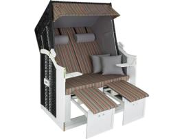 Poltrona de Praia TECTAKE (Multicor - Madeira - 115x78x158 cm)