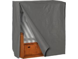 Capa Protetora para Espreguiçadeira  Nórdico (Cinzento - Poliéster - 120x80x145 cm)