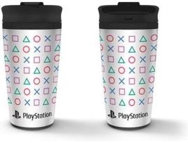 Garrafa Térmica PLAYSTATION Formas Logo Cores