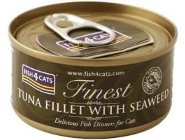 Ração para Gatos FISH4CAT (70 g - Húmida - Sabor: Atum e Algas Marinhas)