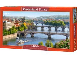 Puzzle CASTORLAND Vltava Bridges in Prague (4000 Peças)