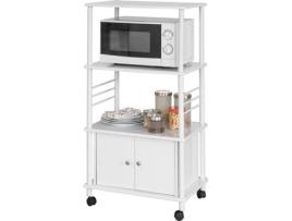 Carrinho de Cozinha  FRG12-W (Madeira e Metal - 60×40×110 cm)