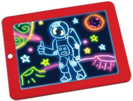 Tablet  3D Magic Drawing LED para Escrita (Plástico - 24 x 18 x 2 cm)