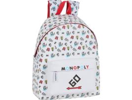 Mochila MONOPOLY (Branco - Poliéster - 42x15x33cm)