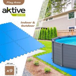 Aktive Piso De Proteção De Borracha Eva One Size Blue