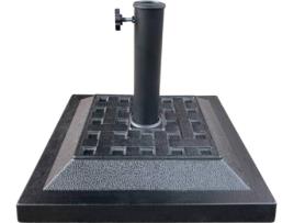Base de Guarda-sol  (Preto - Plástico - 44x44x33 cm)
