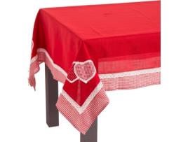 Toalha de Mesa de Natal  vermelho (Microfibra - 150x150 cm)