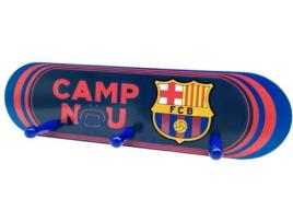 Cabide de Parede FC BARCELONA 60125 (Madeira - 42x12x7 cm)