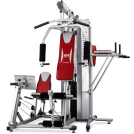 Multiestação  Global Gym Plus (Vermelho - Capacidade Máx: 100 Kg - 174x200x225cm - Aço)