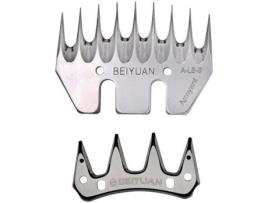 Lâmina de corte de ovelha reta com 9 dentes PC35662-M.Z.A e pentes de substituição para tesoura de cabelo YWEI