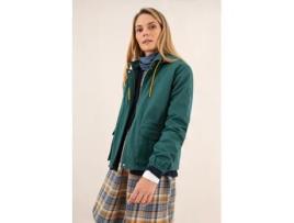 Casaco de Mulher THROTTLEMAN Capuz Bolsos Poliéster Verde (L)