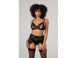 Soutien CHRISTINE Aspecto Mojado Vesper Preto (S/M)