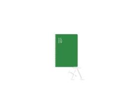 Livro Paq/5 Bloc Fº 50h 70g Milimetrado 2x2x16 Escolofi Verde De Desconocido (espanhol)