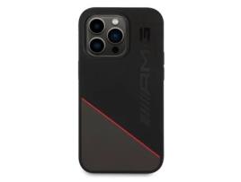 Capa Protetora Bicolore Para Iphone 14 Pro Max Mercedes Amg Preto