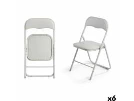 Cadeira De Campismo Giftdecor 10925 Cinzento 43 X 46 X 78 Cm 88 X 6,5 X 45 Cm (6 Unidades)