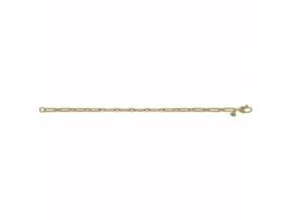 Pulseira Brillaxis Evil Eye Horse Em Ouro 9 Quilates Amarelo 19 cm Feminino