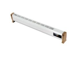 Convetor Elétrico Ultrafino De 1800 W Com Controlo Remoto Mpc Alacant 1800 W Para Instalação No Chão. Branco Metálico.