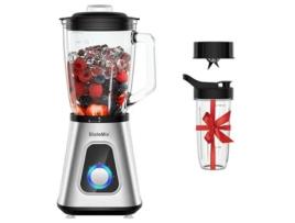 Biolomix Sf701 Liquidificador De Smoothie 1300w Com Jarro De Vidro De 1.5l 2 Configurações De Velocidade Função Pulsar