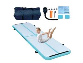 Tapete Inflável Airtrack 400x100x10cm, Azul Home X Gym